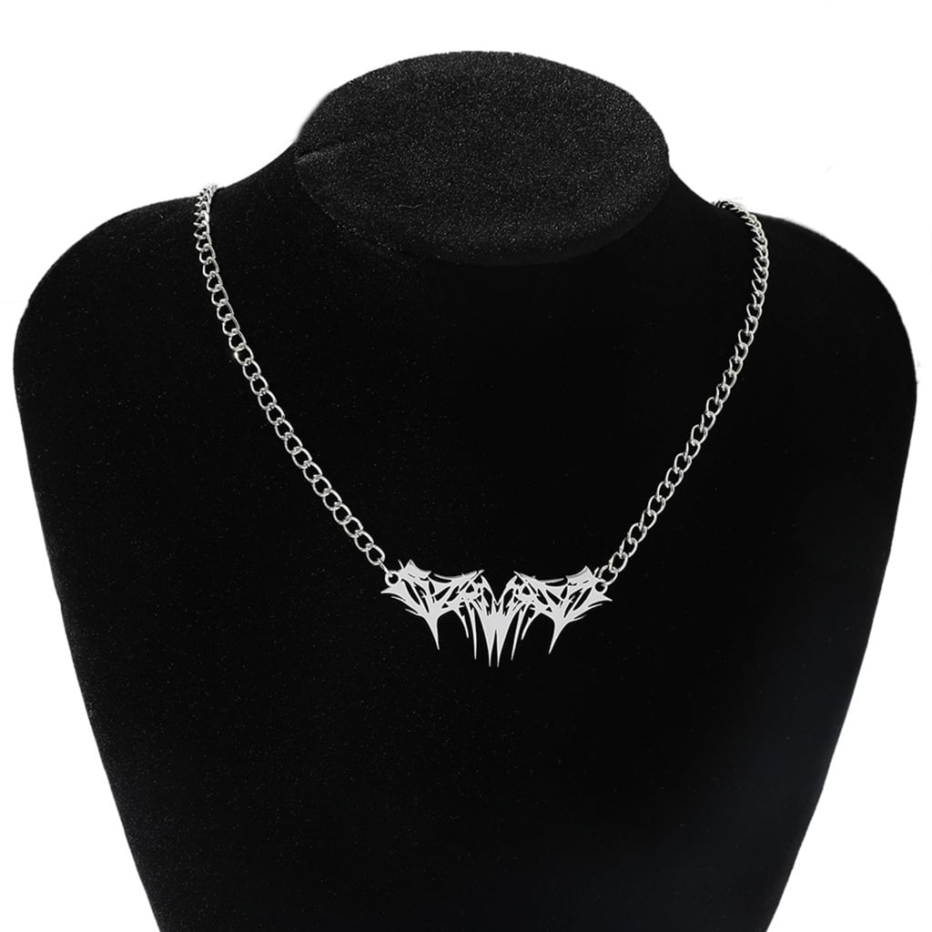 Silver Bat Necklace