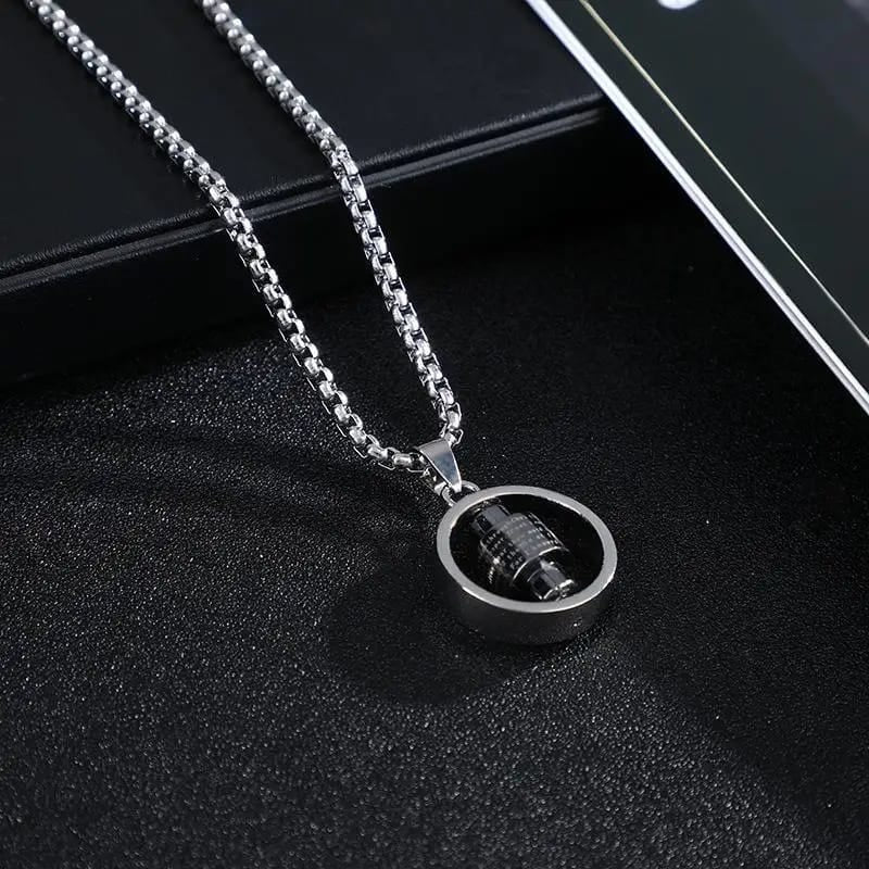 Rotating Cross Prayer Necklace