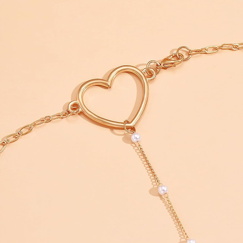 Elegant Heart-Accent Backdrop Chain
Necklace