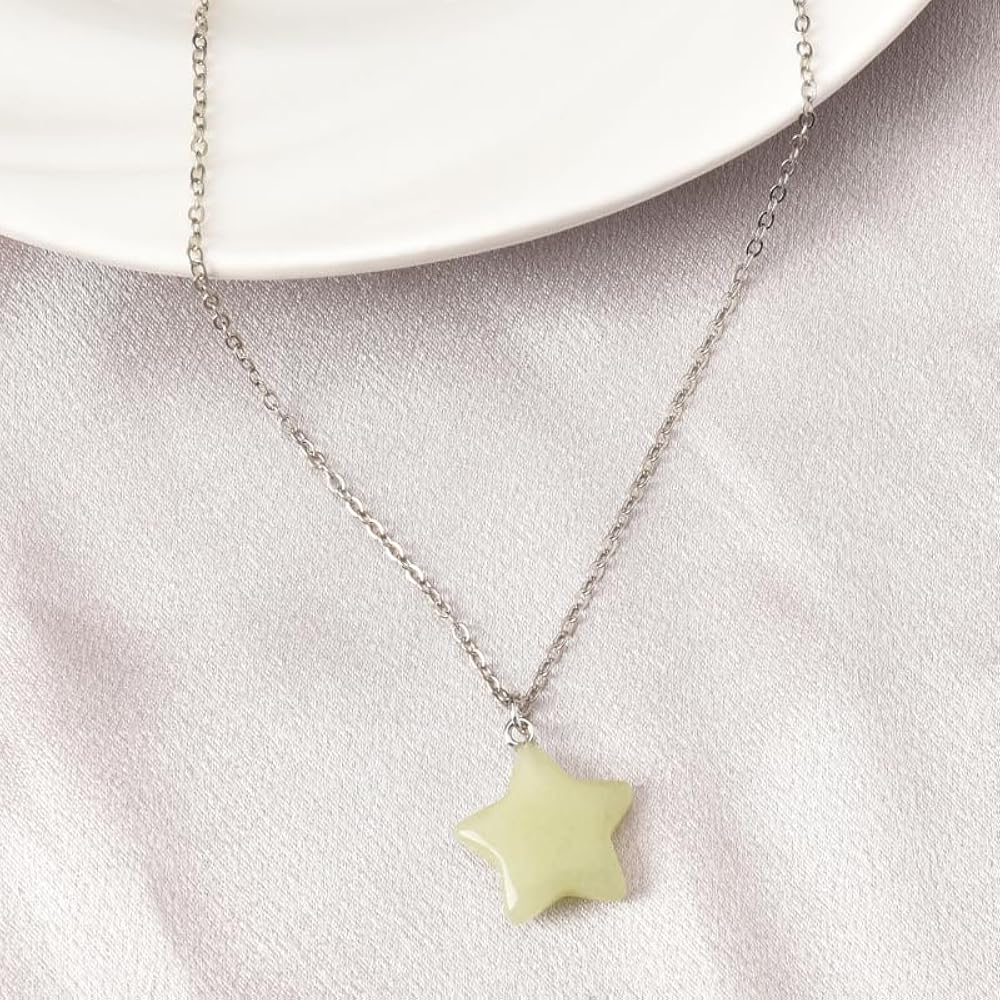 Glow In The Dark Star Charm Pendant Necklace