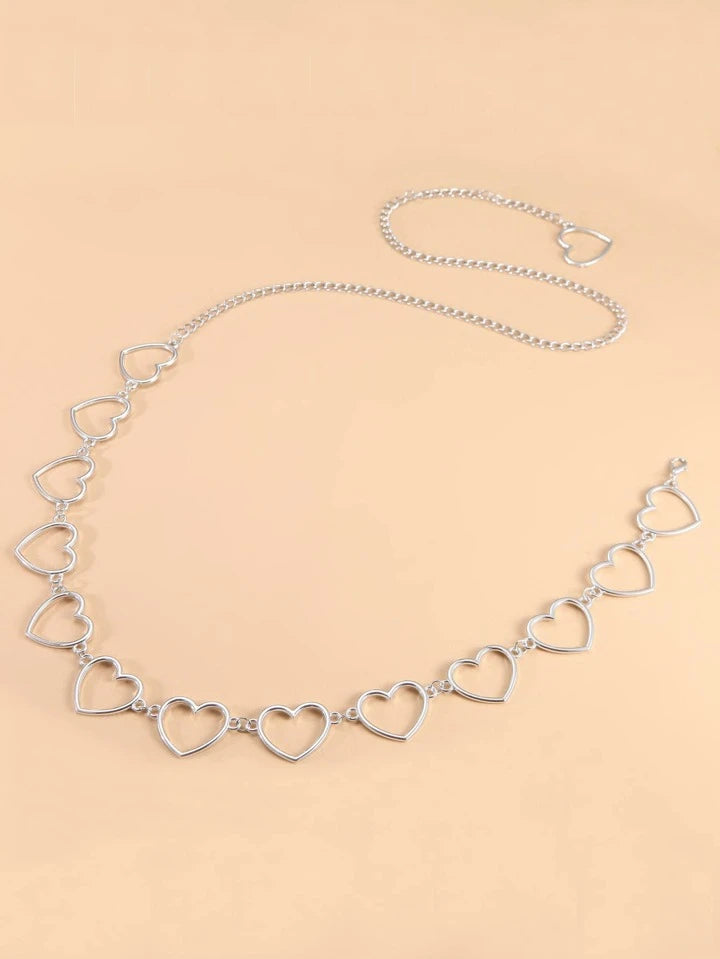 Romantic Heart-Link Waist Chain