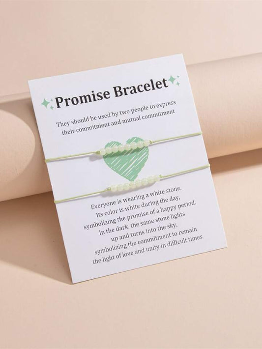 Glow In The Dark Promise Bracelet