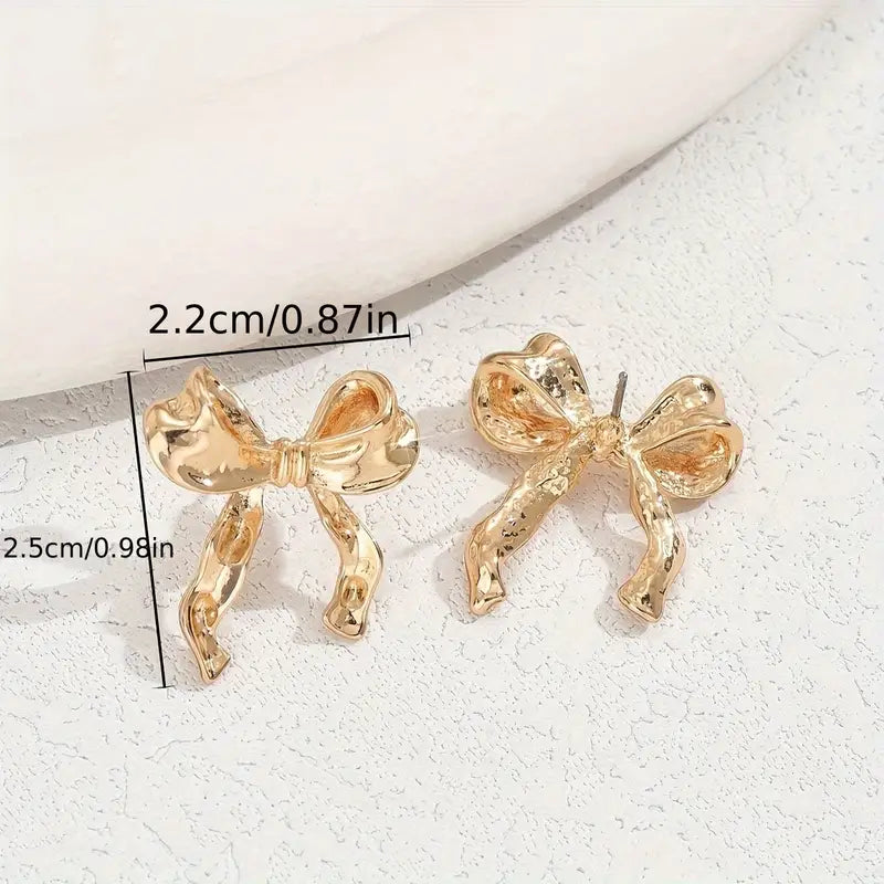 Chic Earrings Dainty Bowknot